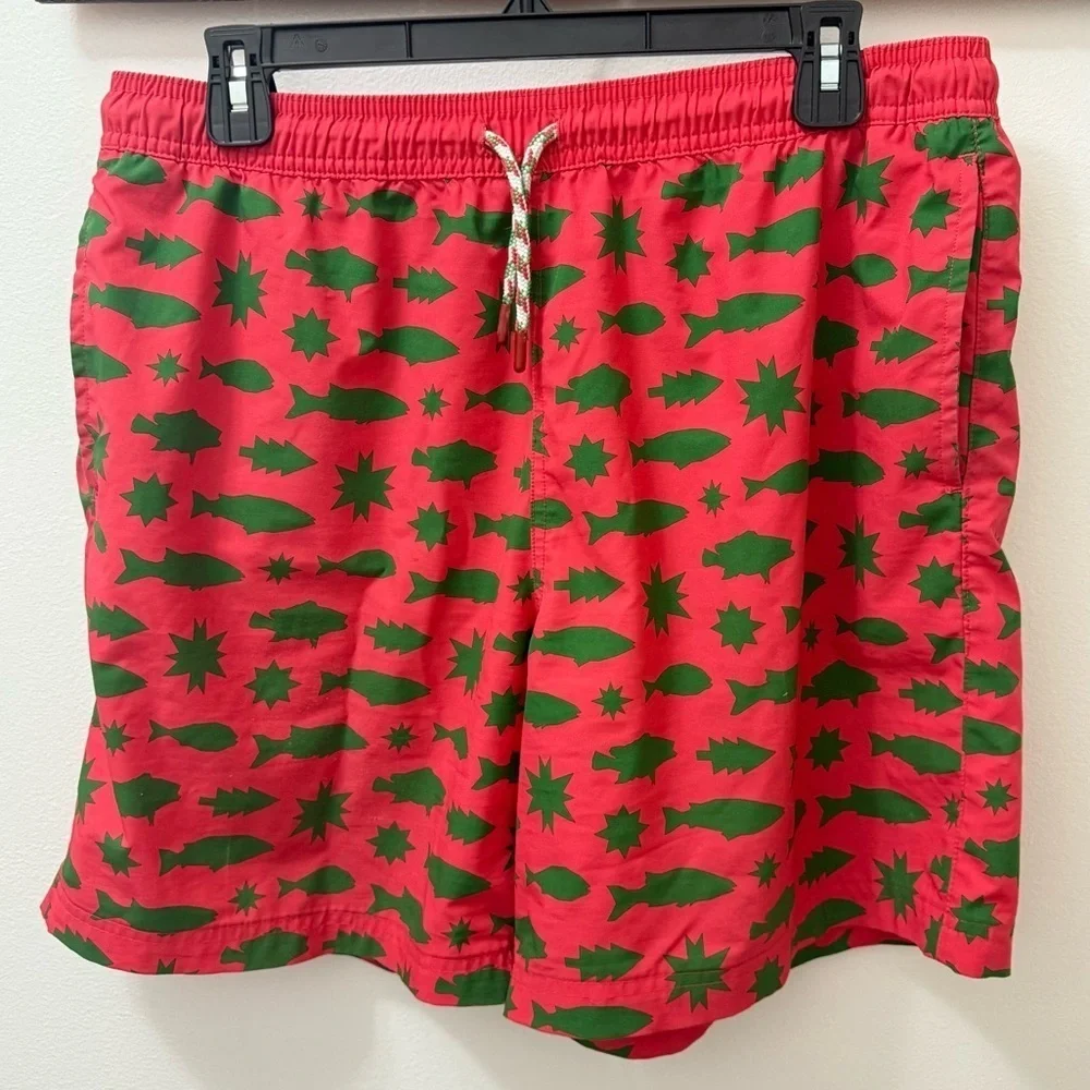 Magellan Ourdoors shirts/ swim trunks red/green men’s medium